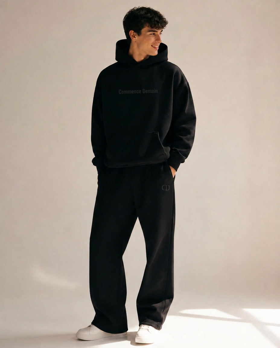 Full Velocity 01 set — heavyweight hoodie and matching lounge pant